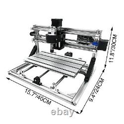 VEVOR CNC 3018 Router Kit 3 Axis Engraving Machine GRBL Control PVC Wood Plastic
