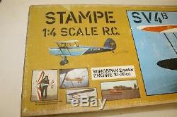 Very Rare Discontinued Svenson Stampe Sv4b 1/4 Biplane Kit Excellent Nib Kit