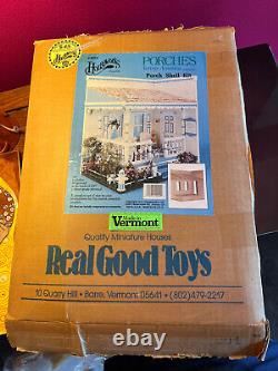 Vintage Dollhouse PORCH KIT Real Good Toys NEW 3/8 Wood Vermont Made Houseworks