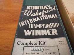 Vintage Korda's Wakefield International Champion Model Megow Balsa Wood Kit