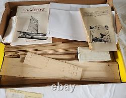 Vintage New Bedford Whaleboat Period 1850-1870 Model Shipways Wood Kit 116