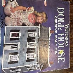 Vintage Skilcraft Victorian Wood Dollhouse Kit #680 New In Box Sealed