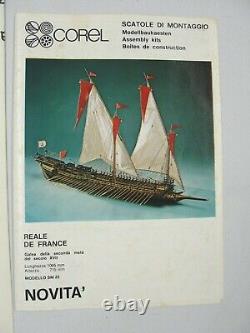 Vintage Wood Ship Model Kit #SM-12 By Corel 1823 TOULONNAISE 175 Scale