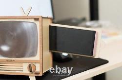 WOODSUM Wood Retro Smart Phone TV /Self Assembly Kit-Self Interior, DIY, Vintage