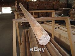 White Cedar Log Loft Deck Railing Wood Horizontal Kit Unfinished NOT Assembled
