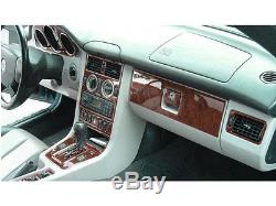Wood Dash Trim Kit Premium 17 Pcs Fits Mercedes Benz Slk 1998-2004
