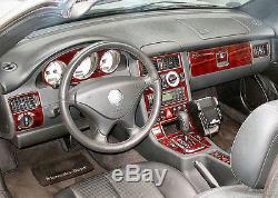 Wood Dash Trim Kit Premium 17 Pcs Fits Mercedes Benz Slk 1998-2004