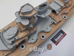 Wood Deck for 1/200 Bismarck (fitsTrumpeter kit) by Scaledecks. Com LCD-23