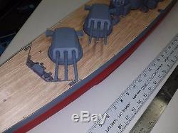Wood Deck for 1/200 Yamato fits classic Nichimo kit by Scaledecks. Com