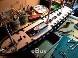 Wood Deck for 1/96 USS Constitution (fits Revell kit) by Scaledecks LCD-11