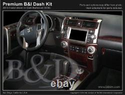 Wood Grain Dash Kit For Toyota 4runner 2014-2023 (mega Kit)