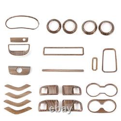 Wood Grain Interior Decorative Cover Trim Kit for Jeep Wrangler JK Accessories