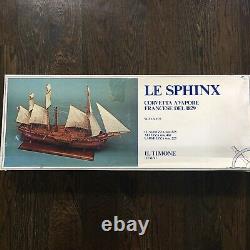 Wood Sailing Ship Le Sphinx Corvetta A Vapore Francese Del 1829 New In Open Box