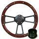 Wood Steering Wheel Complete Billet Kit for 1970 77 Ford Truck F100 F150 F250