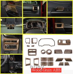 Wood grain Center Interior Set Dashboard Decor Cover Kit For Ford F-150 21-2023