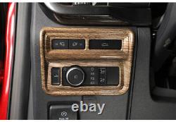 Wood grain Center Interior Set Dashboard Decor Cover Kit For Ford F-150 21-2023