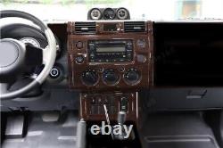 Wood grain Look Gear Shift Box Panel Cover Kit For Toyota FJ Cruiser 2007-2020