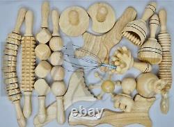 Wood therapy tools 17pc kit. Maderoterapia 17pc kit