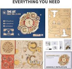 Wooden Puzzles for Adults-Wooden Clock Puzzle Kit-Wood Model Kits to Build for