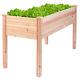 Wooden Raised Vegetable Garden Bed Elevated Planter Kit Grow Gardening Vegetable
