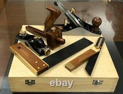 Woodworking Professional Kit 5 Piece Smoothing Plane Trysquare T-Bevel Marking