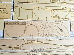 XF5F-1 SKYROCKET 69 WS RC Airplane Laser Cut Balsa Ply & Short Kit With Plans