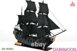 ZHL The black Pearl Golden version 2021 wood model ship kit 31 inch